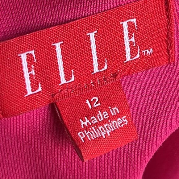 ELLE sleeveless color block knee dress size 12 EXCELLENT - Picture 8 of 10